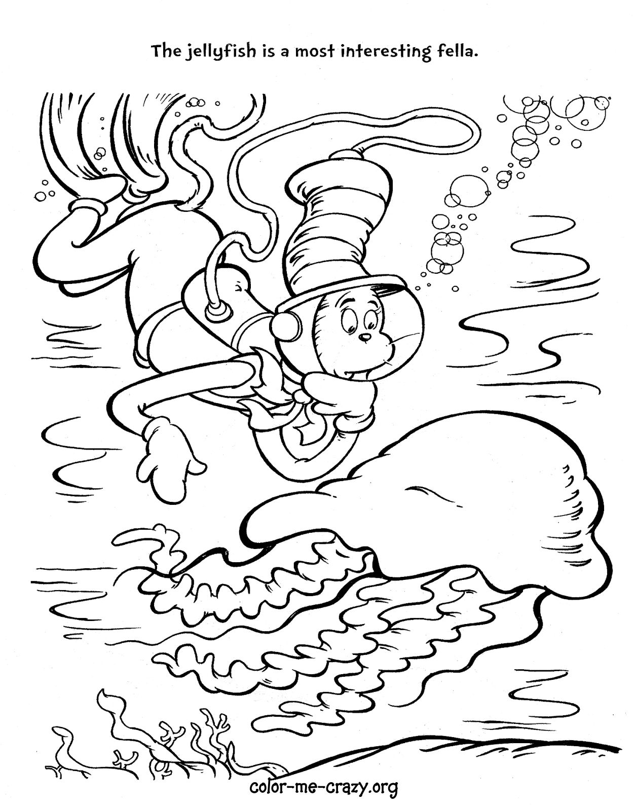 Cat In The Hat Coloring Pages - GetColoringPages.com
