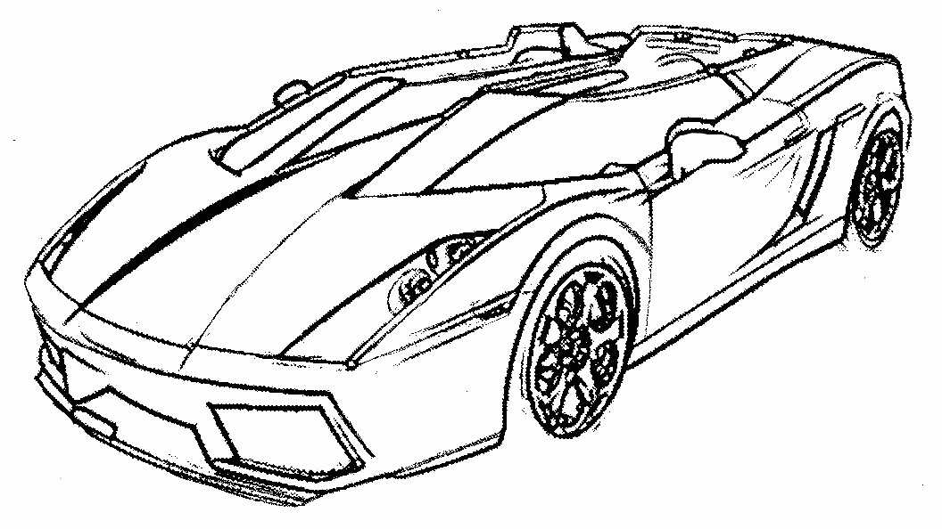 Printable Coloring Pages Sports Cars Home Free Colouring Pictures Sport