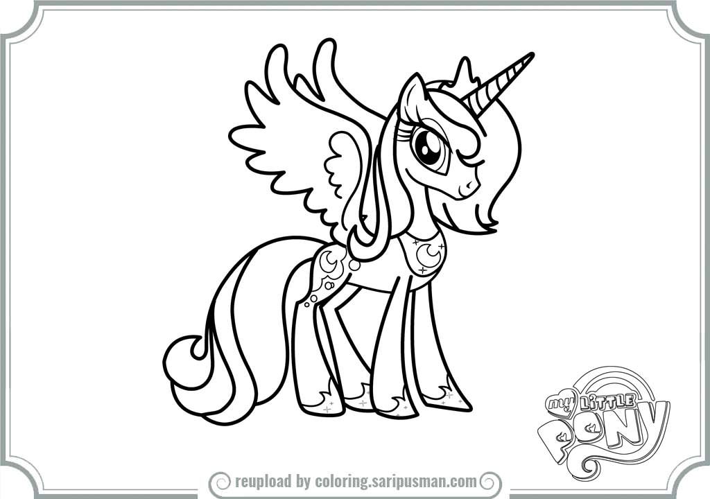 My Little Pony Princess Luna Coloring Pages | Printable ...
