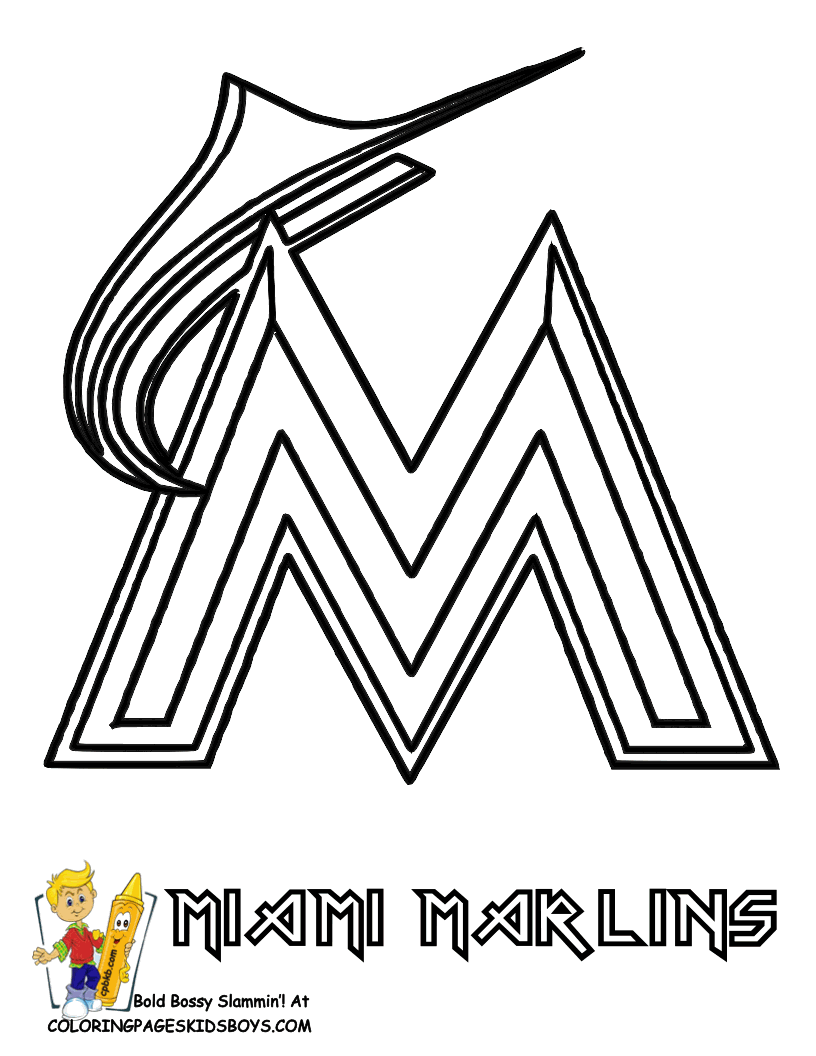 official major league baseball coloring pages - photo #44