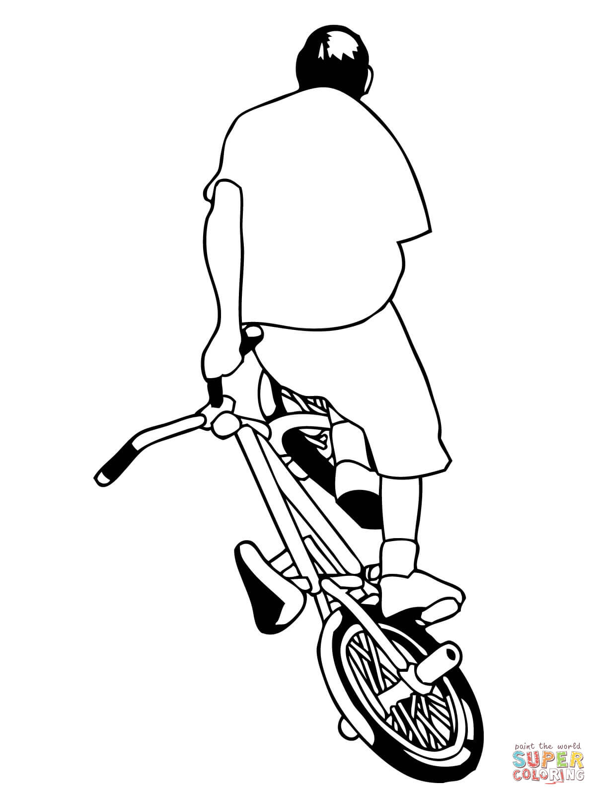 Bmx Coloring Pages To Print - Coloring Pages For All Ages