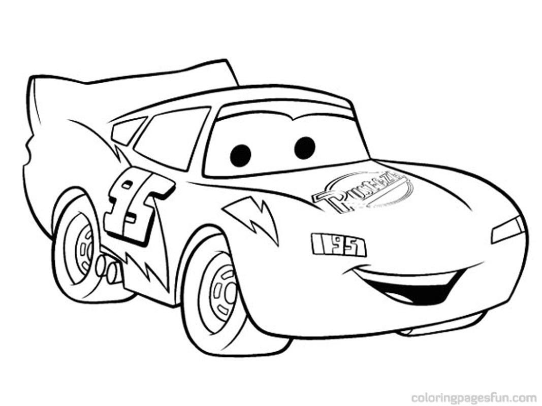 Kindergarten Coloring Pages Easy Cars - Coloring Home