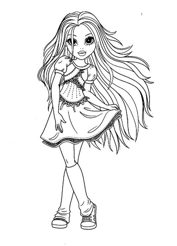 Beautiful Girl Avery from Moxie Girlz Coloring Pages: Beautiful ...