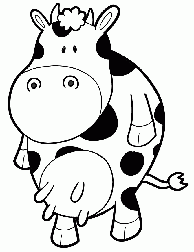 Cow Coloring Pages Free Printable - Coloring Home