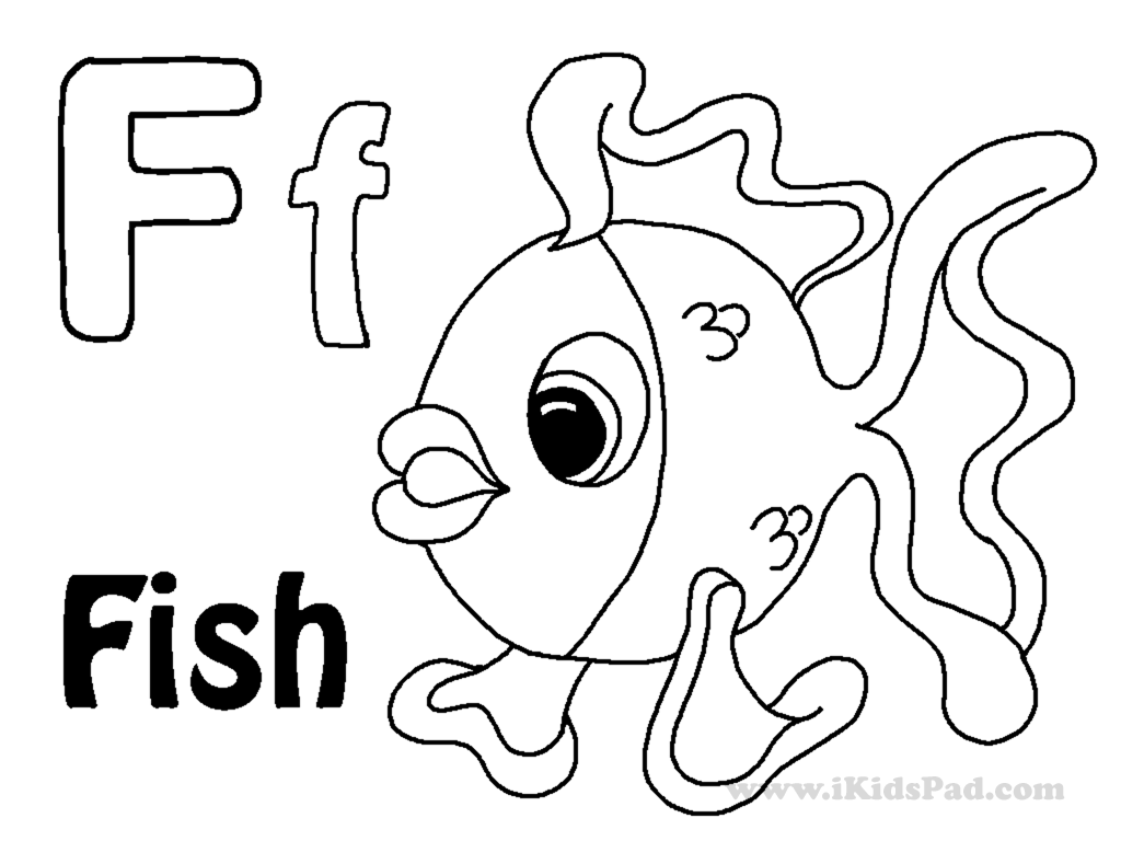 Letter F Coloring Page Free