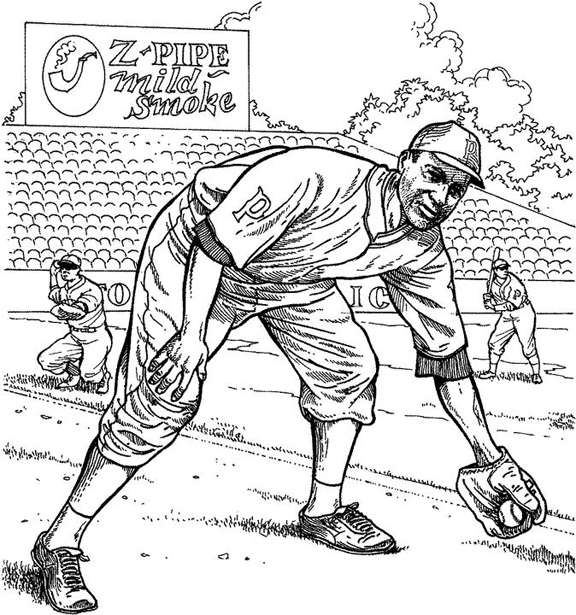 Pittsburgh Pirate Fielder Baseball Coloring Page | Purple Kitty