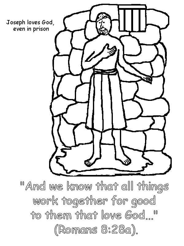 Joseph In Prison Coloring Pages - Coloring Home