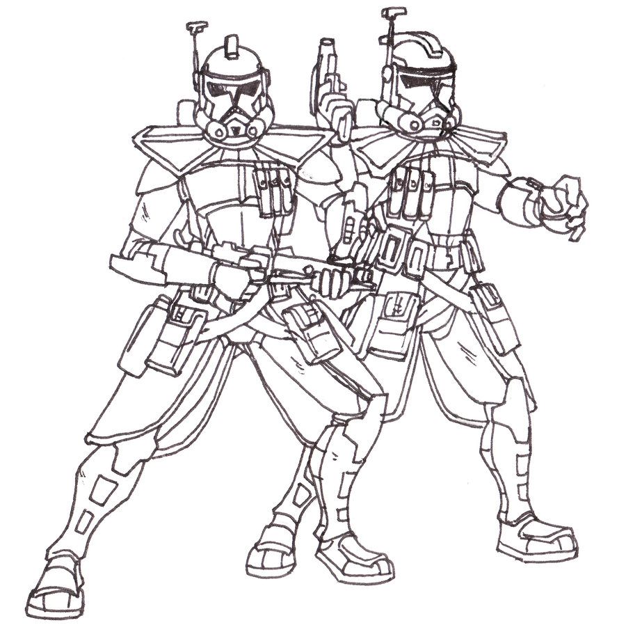 Captain Rex Coloring Page - Coloring Pages for Kids and for Adults