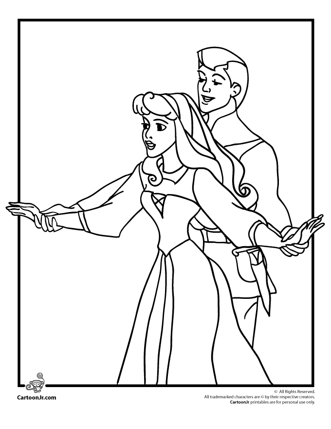 Sleeping Beauty Coloring Pages | Cartoon Jr.