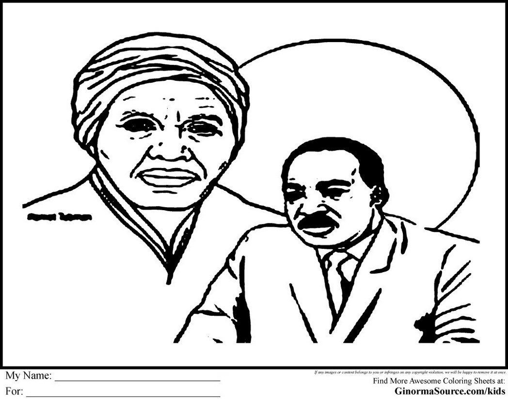 Harriet Tubman Coloring Page. Harriet Tubman Slave Colouring Pages ...