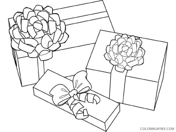 Gifts Coloring Pages Printable Coloring4free - Coloring4Free.com