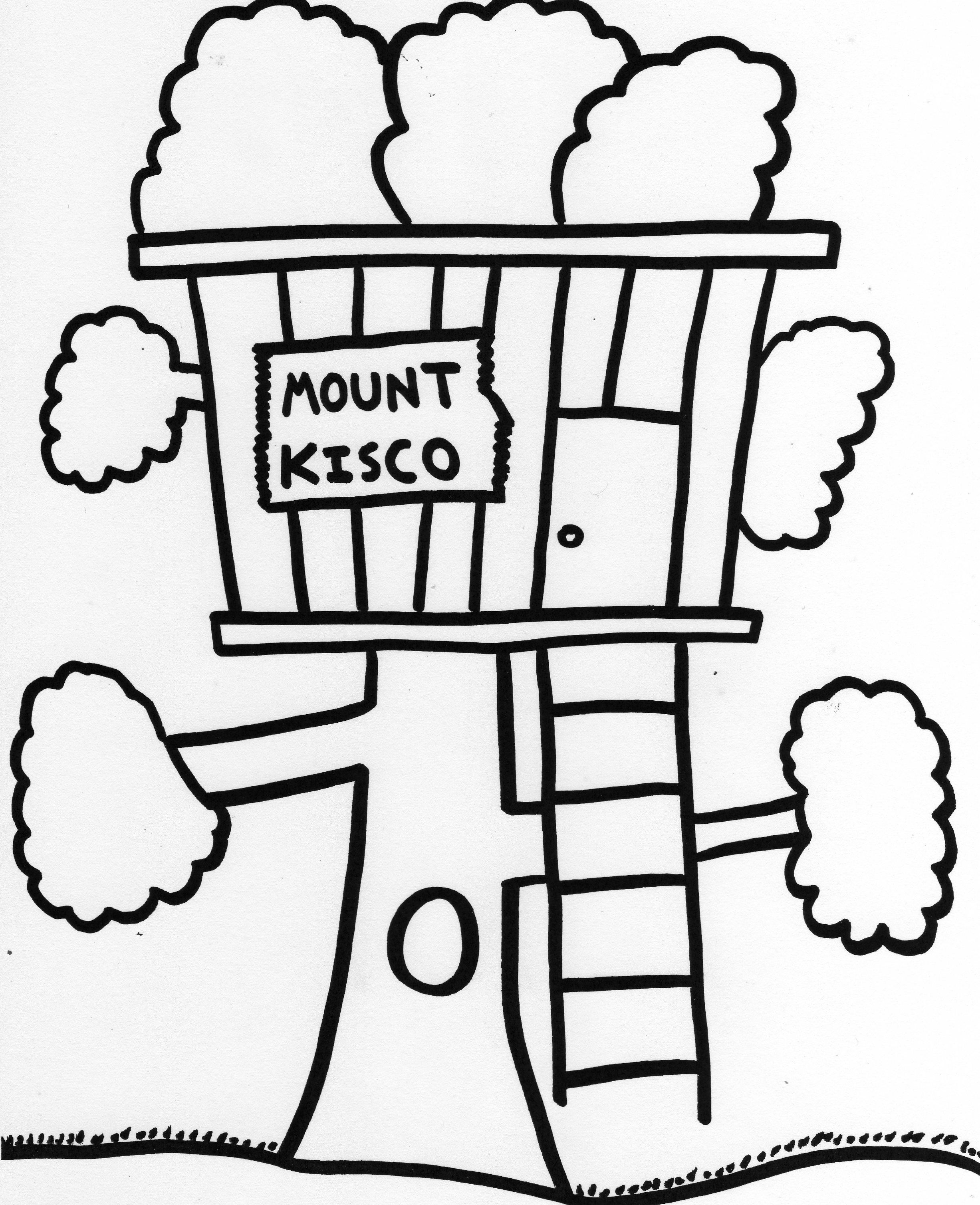 Free Tree House Coloring Pages - Coloring Home