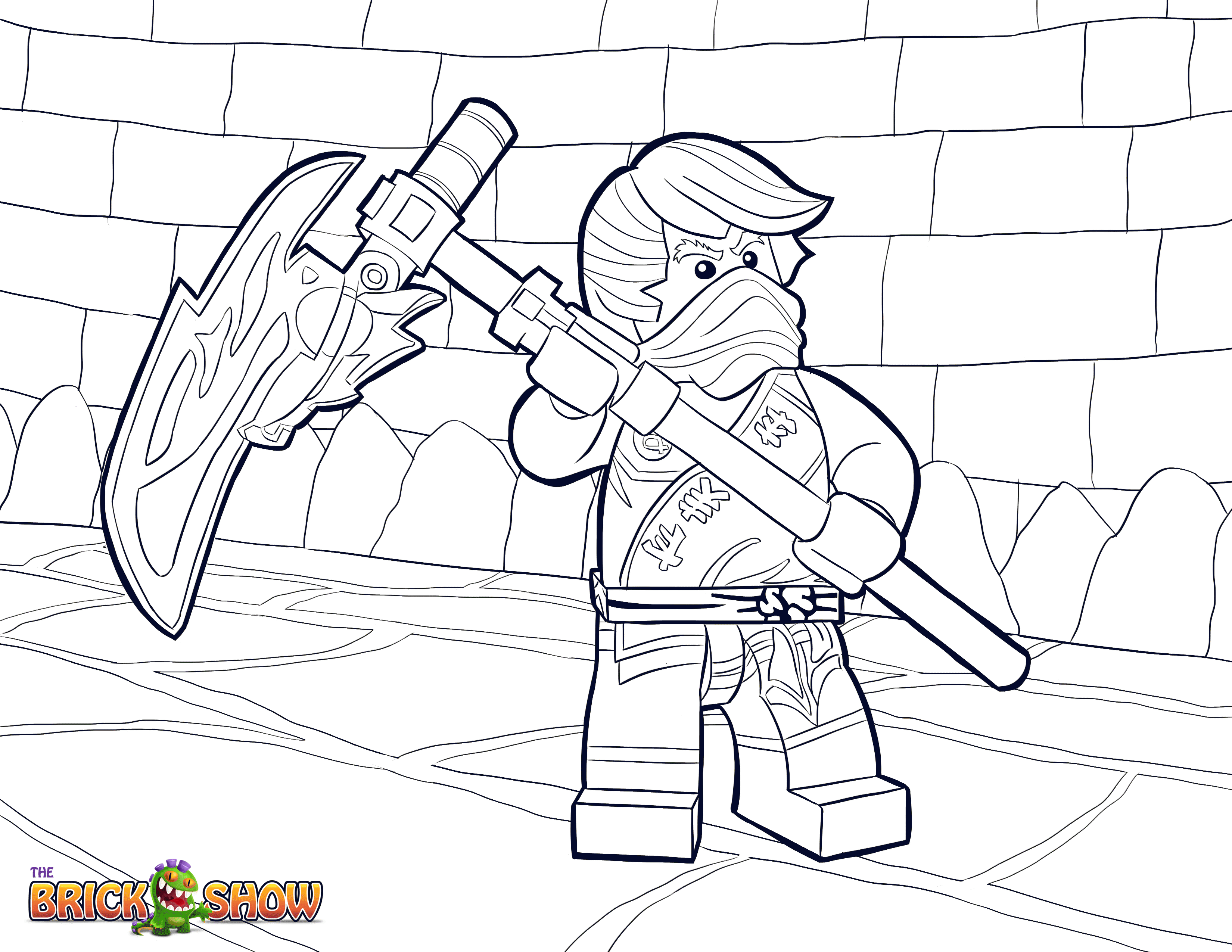 LEGO Ninjago Cole Tournament of Elements Coloring Page, Printable ...