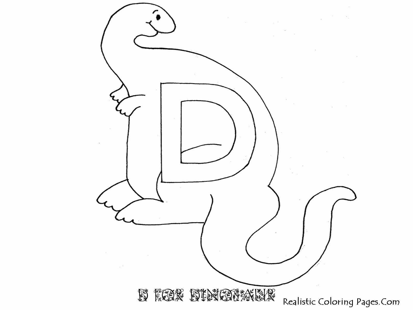 8 Pics Of D Is For Dinosaur Coloring Page - Letter D ...
