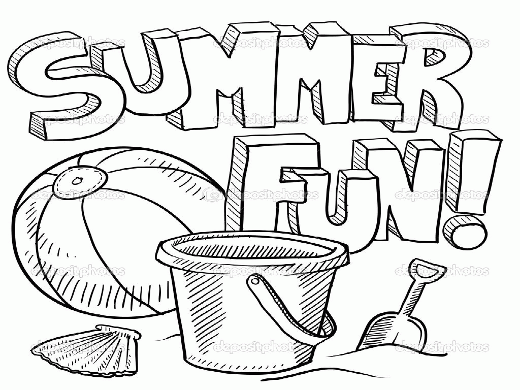 Summer Coloring Pages Preschool   Coloring Home