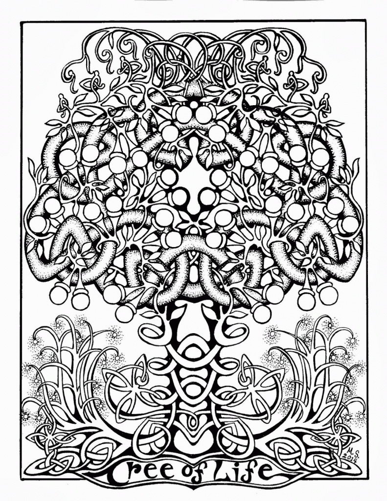 Coloring Pages For Adults Trees - Free coloring pages
