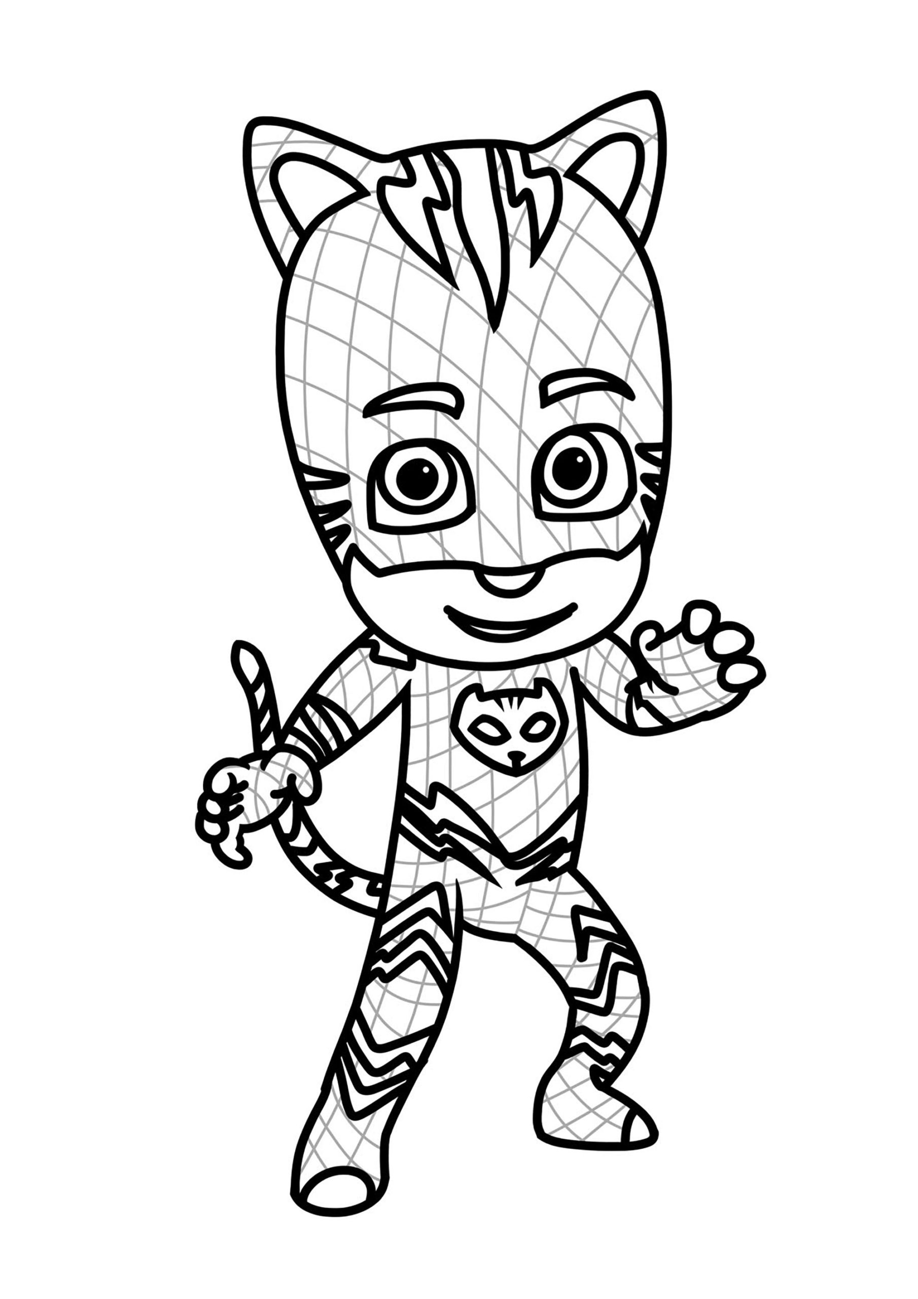 Coloring Pages : Pj Masks Free To Color For Kids Coloring Mask ...