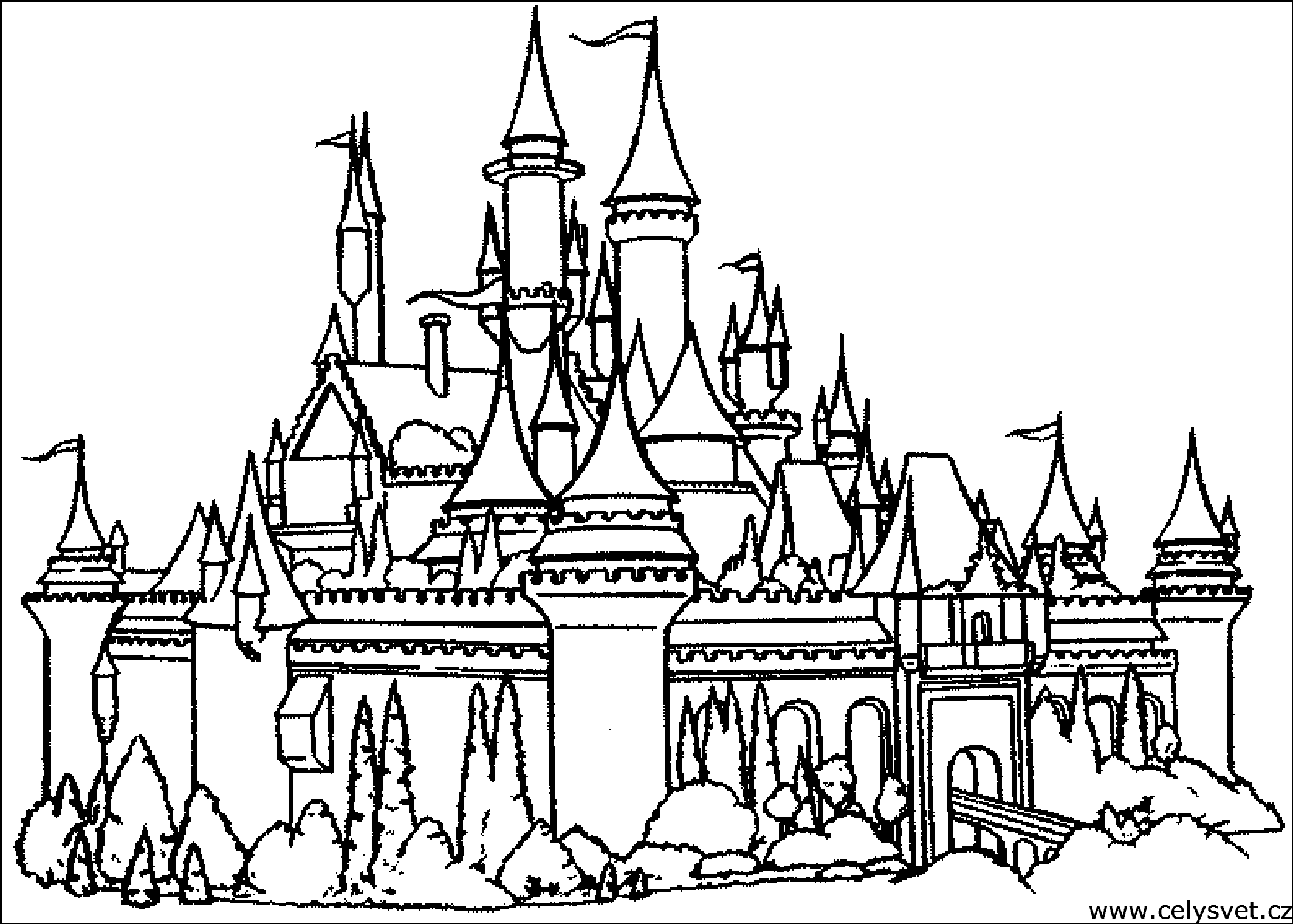 Free Printable Coloring Pages Castles - High Quality Coloring Pages