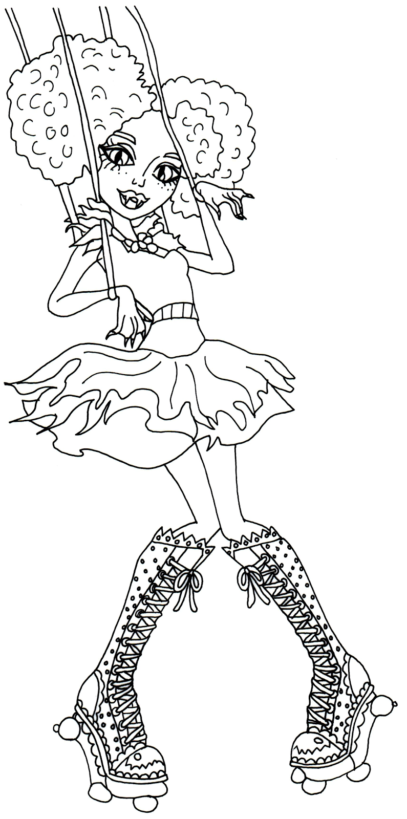 Monster High Coloring Pages Great Scarrier Reef - High Quality ...