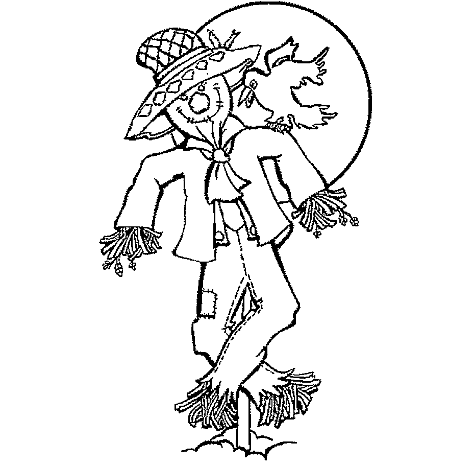 Coloring Pages: Free Printable Scarecrow Coloring Pages For Kids ...