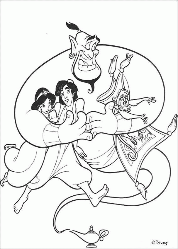 Paraphrasing Disney Aladdin Coloring Pages Az Coloring Pages, Nice ...