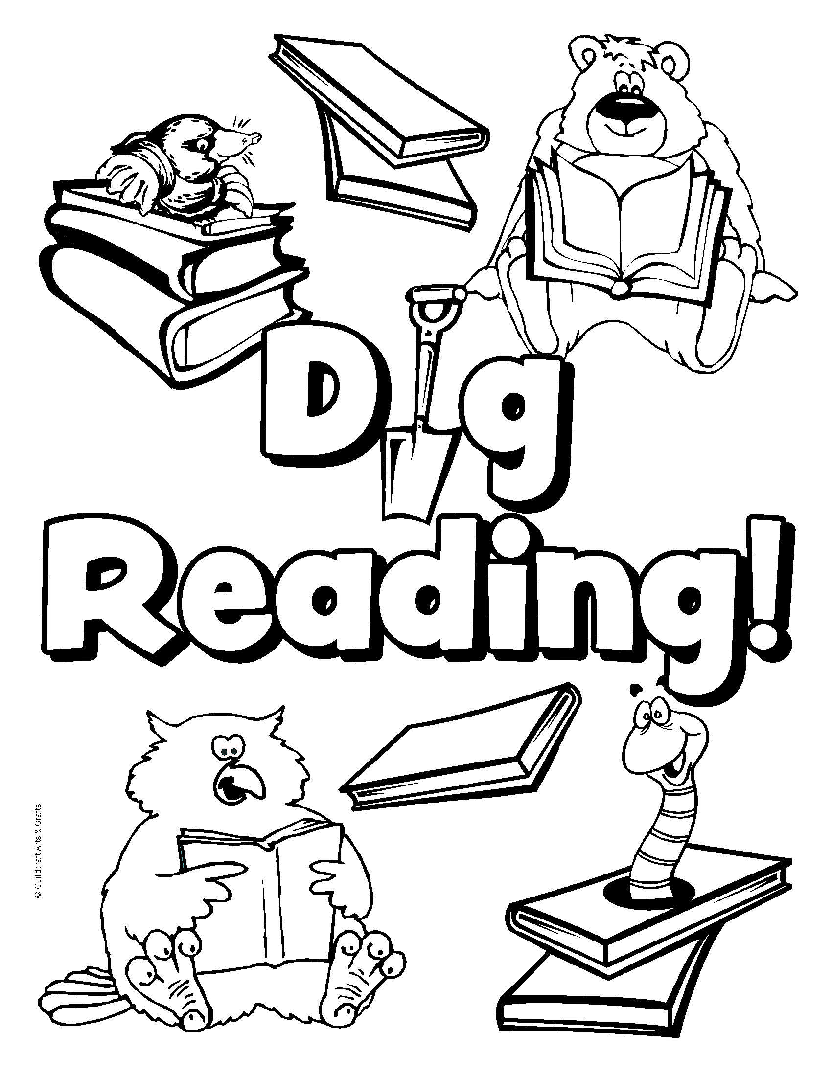 National Library Week Coloring Pages - Coloring Home
