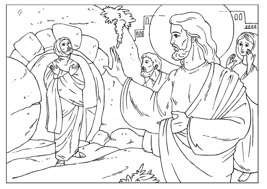 8 Pics of Jesus And Lazarus Coloring Page - Jesus Raises Lazarus ...