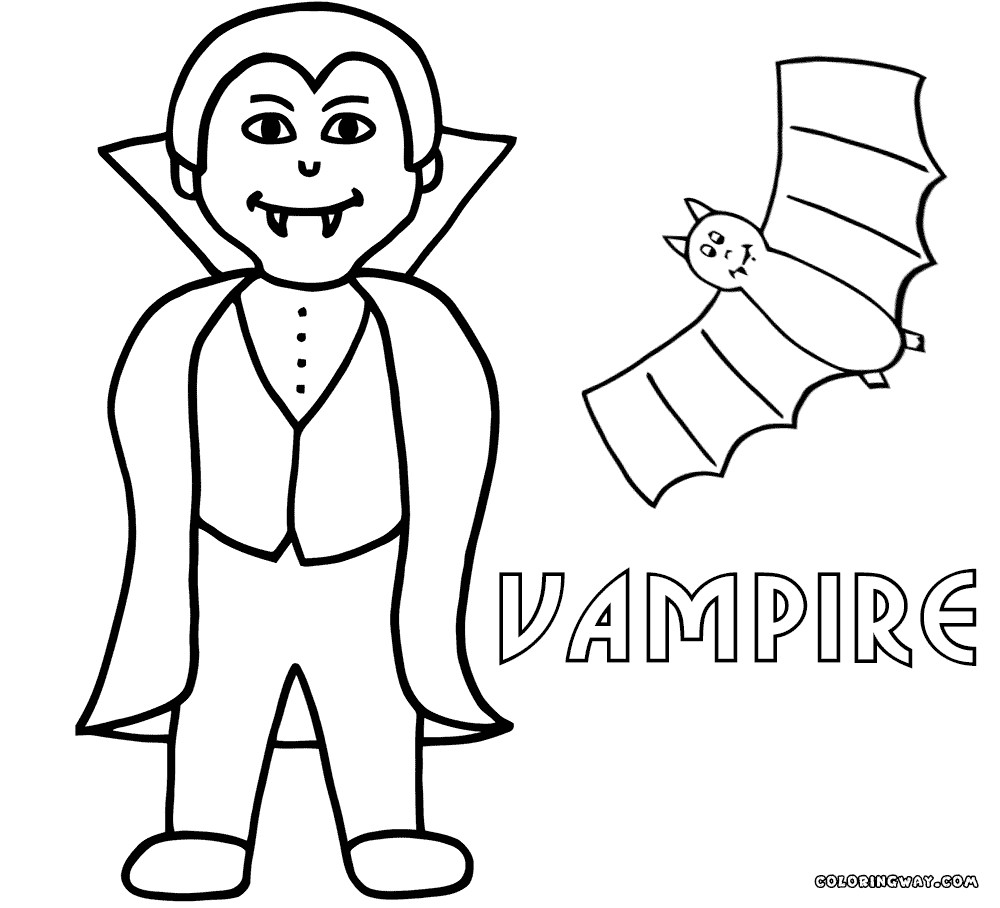 Scary Vampire Coloring Pages For Adults Vampire Coloring Pages ...