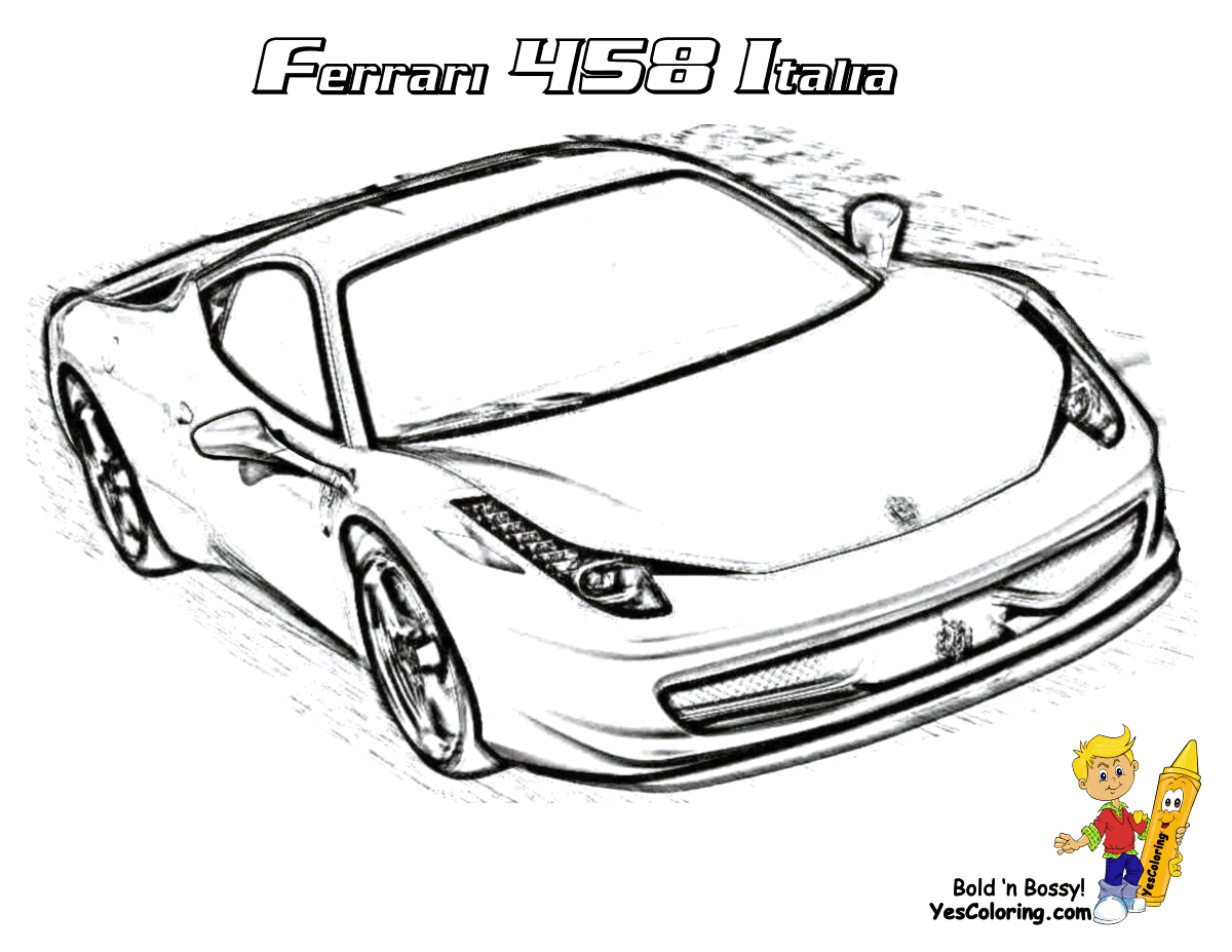 Ferrari Coloring Pages Coloring Home