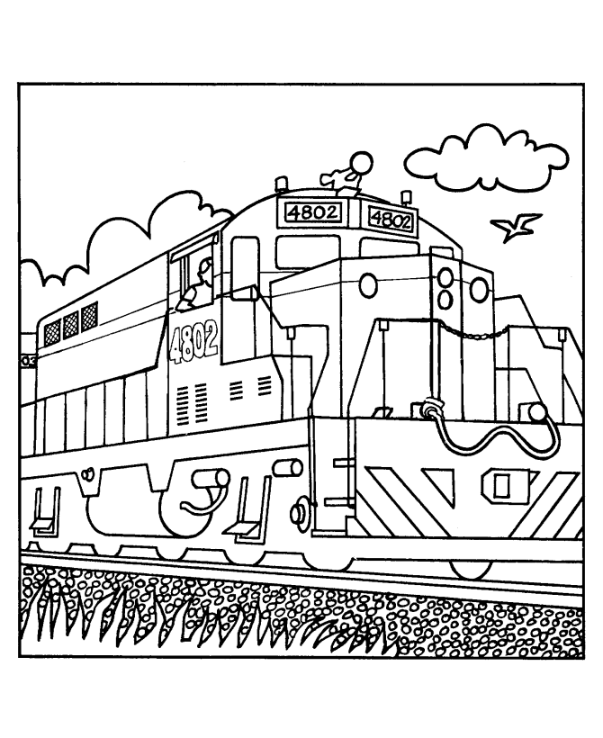 Printable Train Colouring Pages - High Quality Coloring Pages