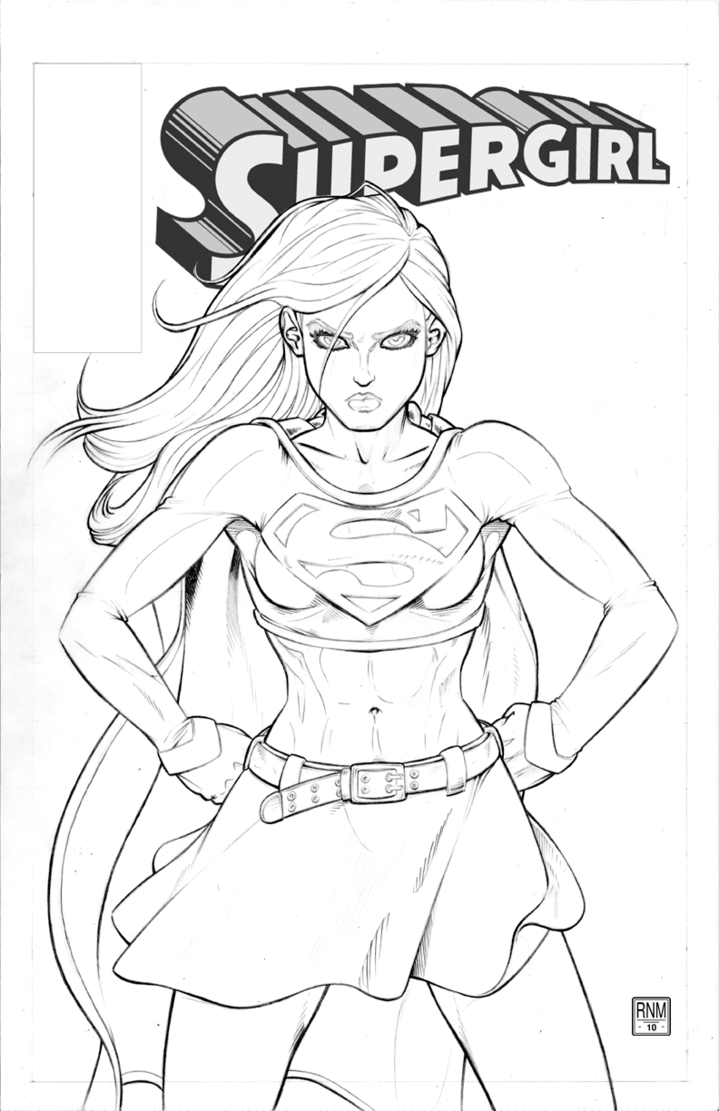 Supergirl Coloring Page - Coloring Home