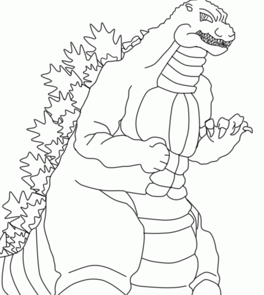 265 Unicorn Printable Godzilla Coloring Pages for Kindergarten
