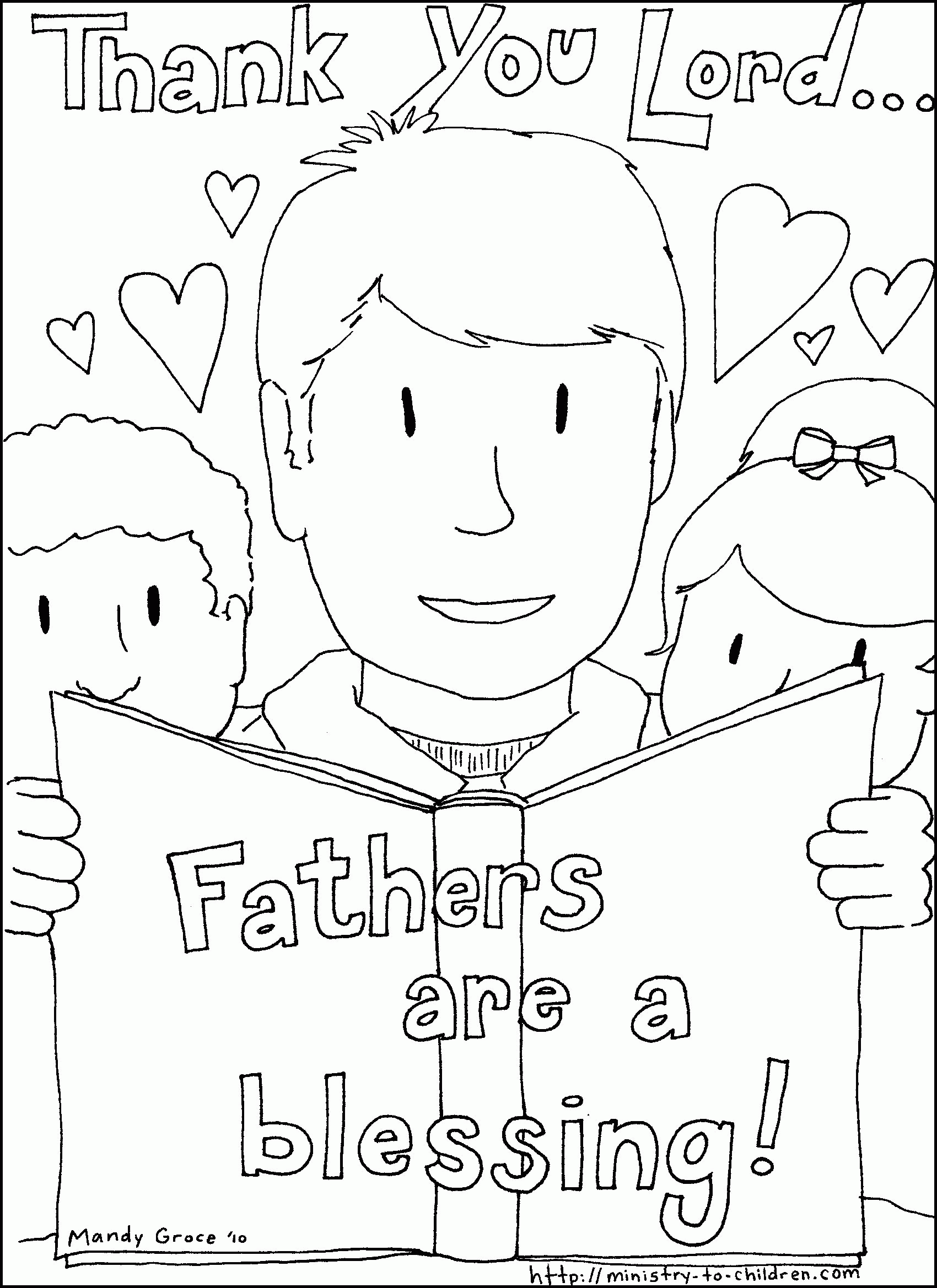 Happy Fathers Day Coloring Page - Coloring Home