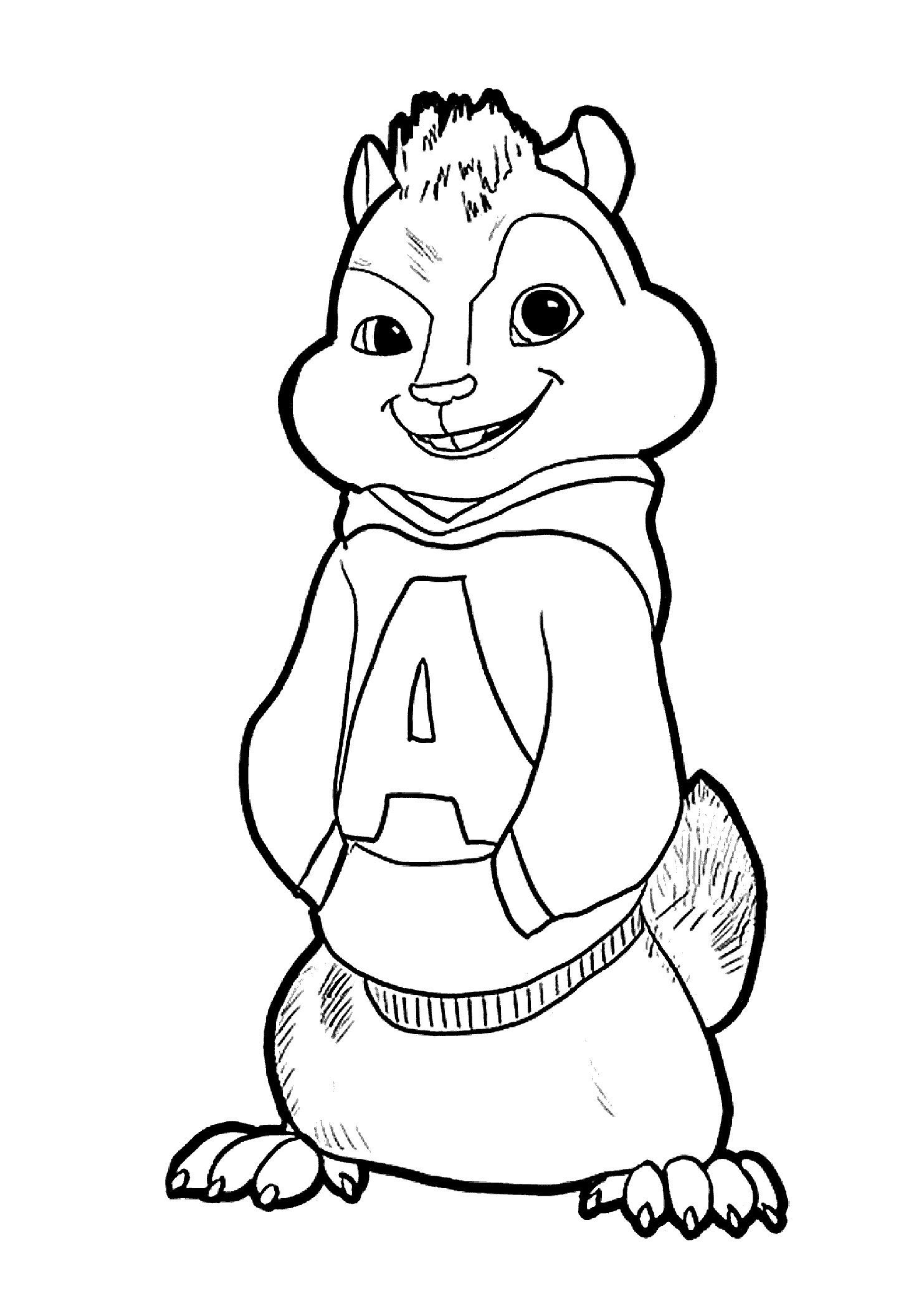 chipmunk coloring pages - High Quality Coloring Pages