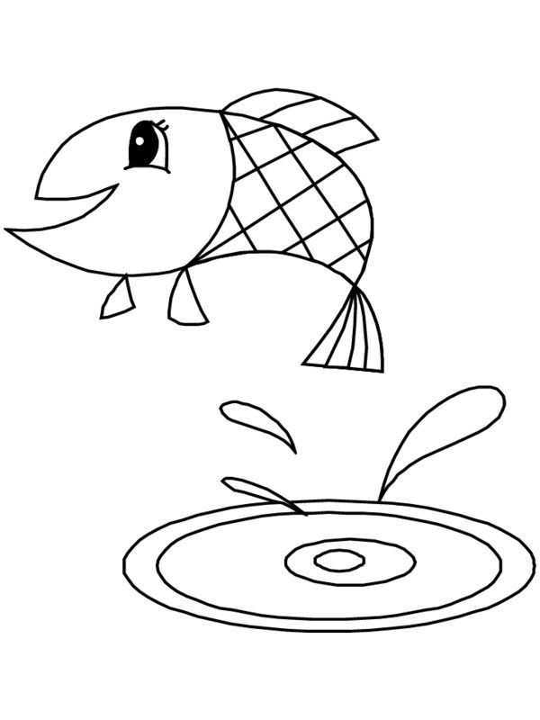 Fish Jumping Coloring Pages Picture 19 – 26 Picture Fish Coloring ...