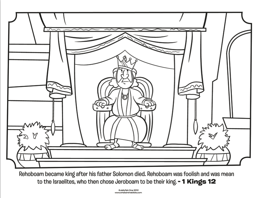 Rehoboam - Bible Coloring Pages | What's in the Bible?