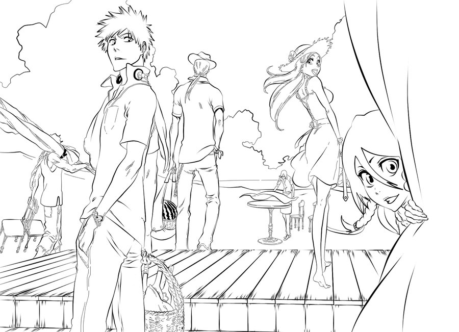 Bleach Anime Coloring Pages - Coloring Home