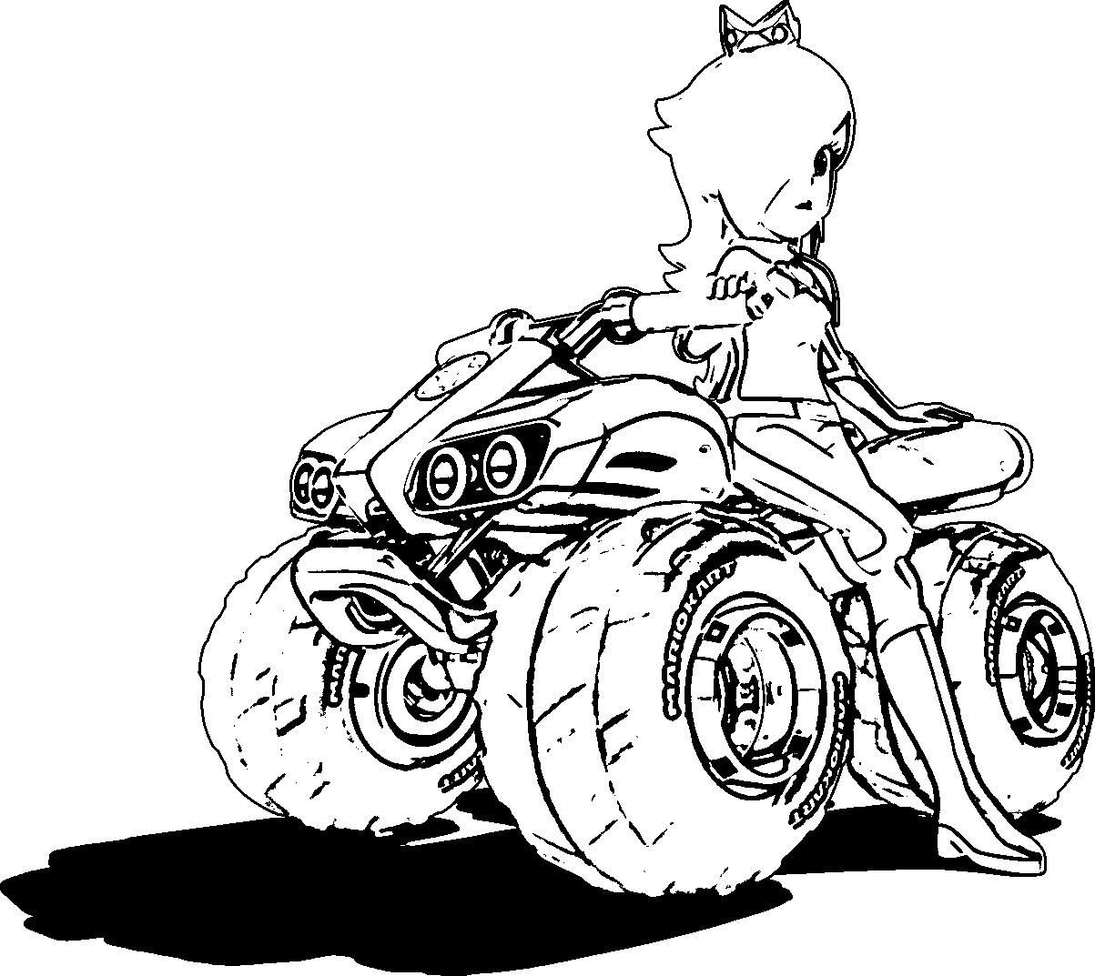 Mario Kart 8 Coloring Pages Coloring Home