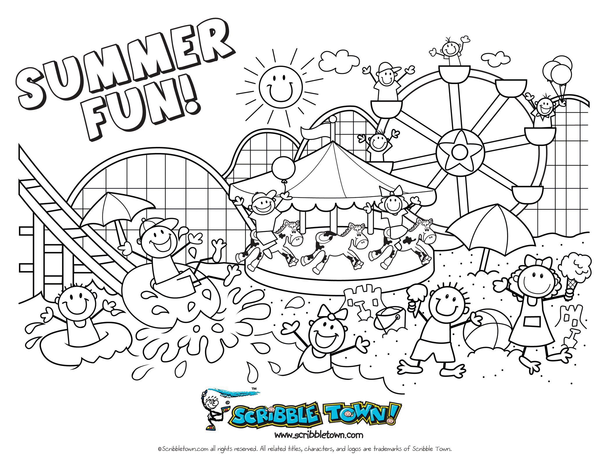 Summer Coloring Pages Preschool - Coloring Home