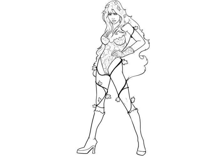 Poison Ivy coloring pages