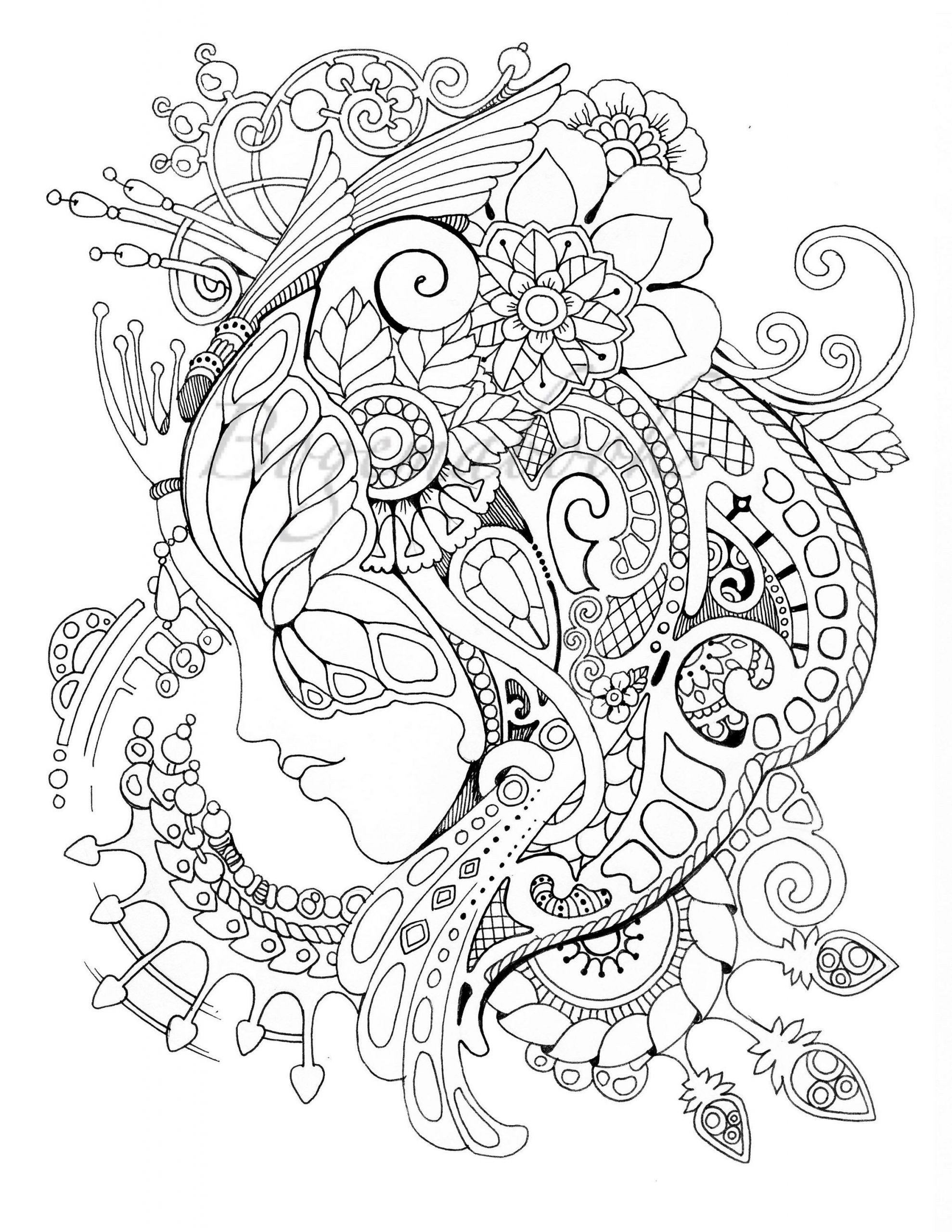 coloring pages : Intricate Coloring Pages Pdf Awesome Magic Mask ...
