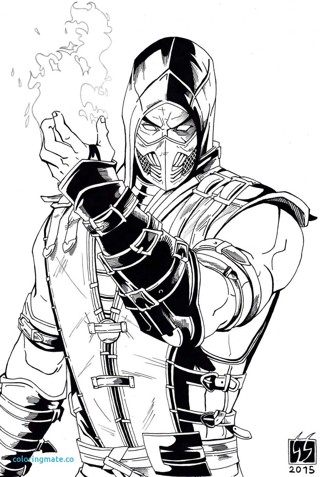Desenhos De Scorpion Mortal Kombat Para Colorir E Imprimir Images And