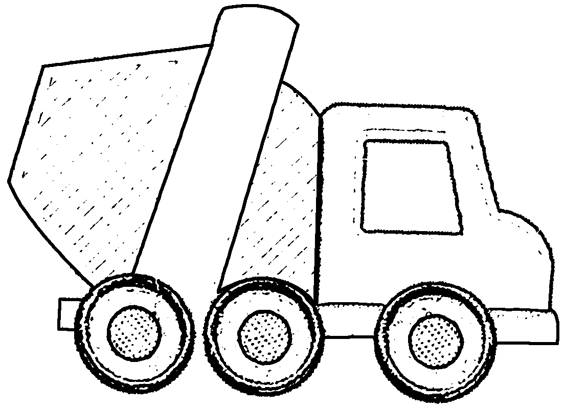 Cement Truck We Coloring Page 11 | Wecoloringpage