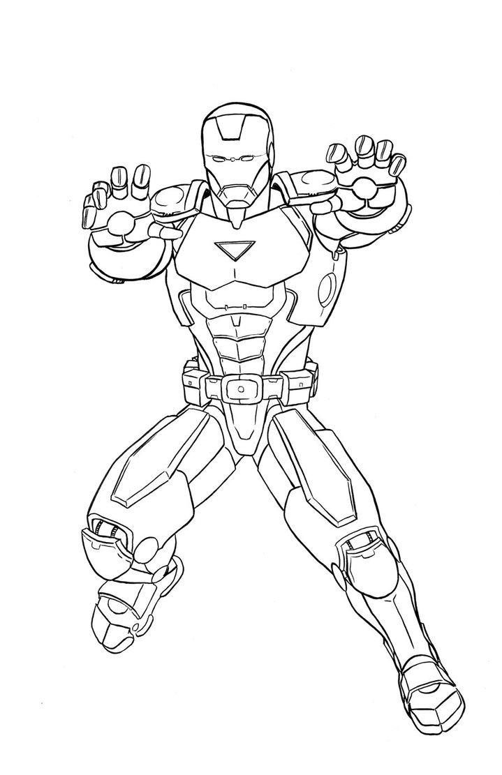 Iron Man Coloring Pages Free To Print | Super Heroes Coloring