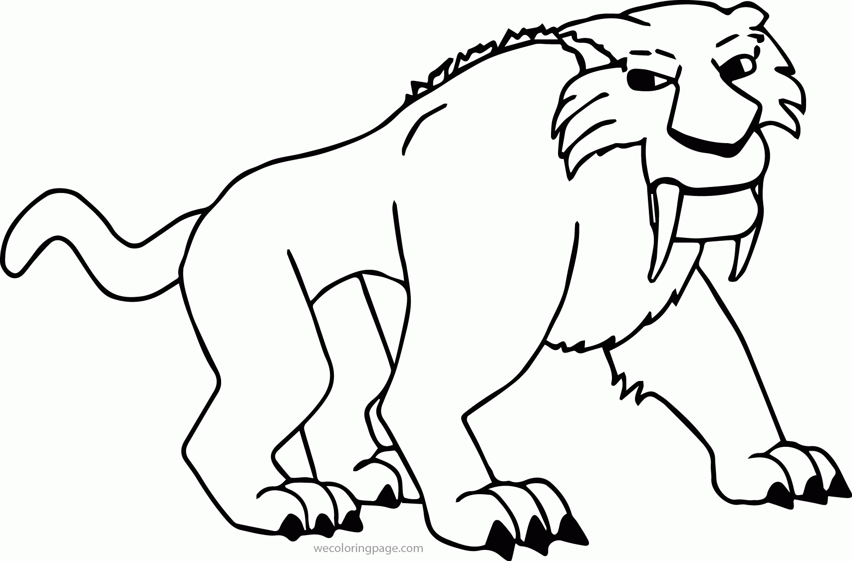 ice age coloring pages diego luna - photo #33