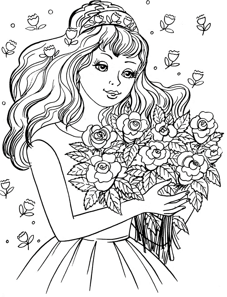 Beautiful Women Printable Coloring Pages - Coloring Pages For All Ages