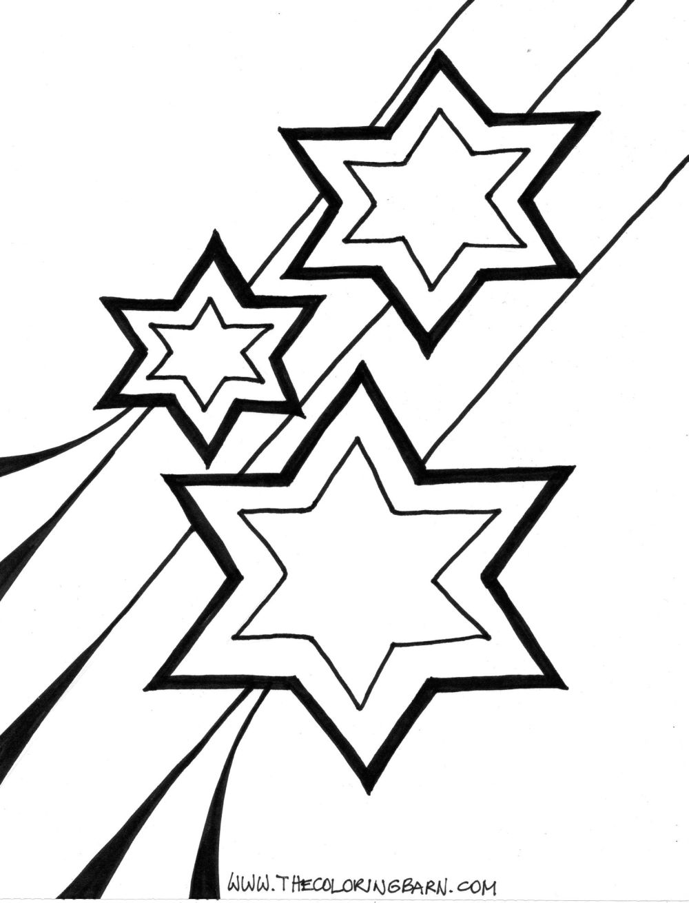Coloring Book Pages Of Stars - Coloring