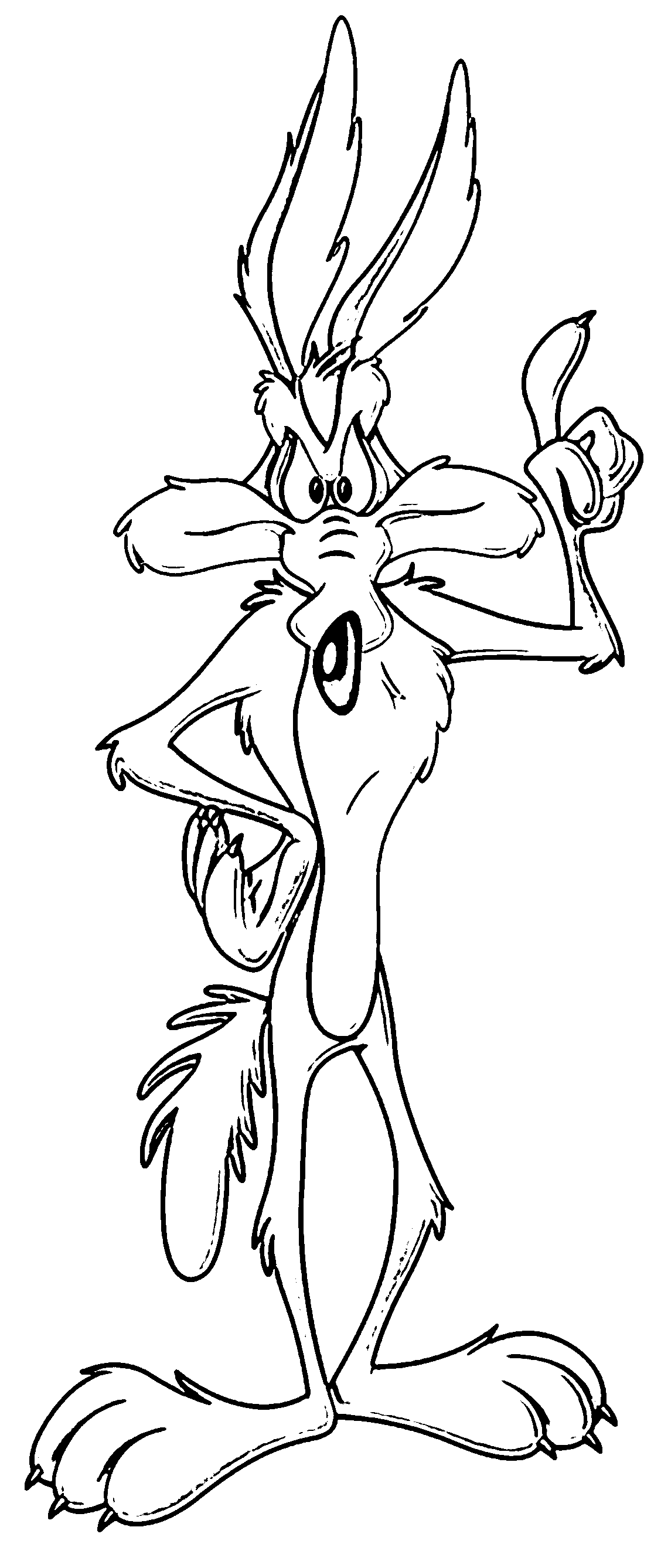 New Roadrunner Coloring Pages Printable with simple drawing