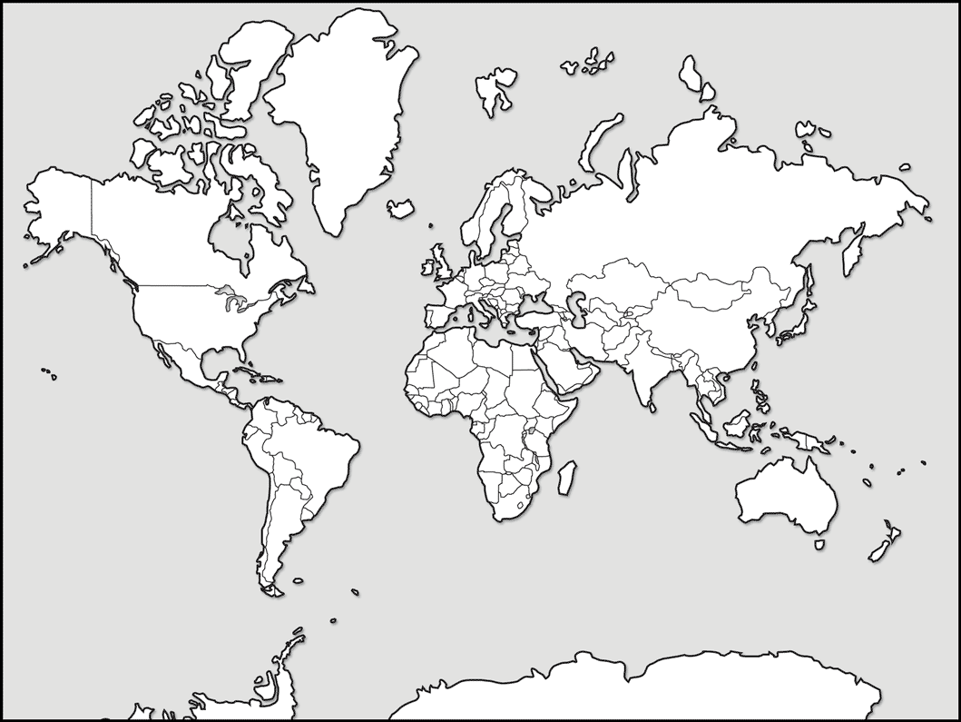 World map coloring sheet | www.veupropia.org