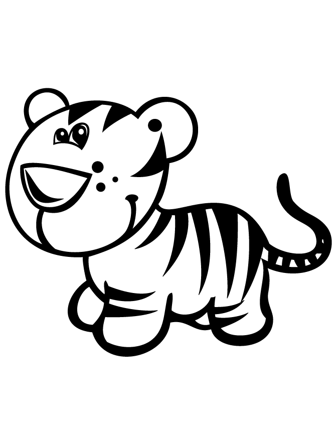 Free Printable Tiger Coloring Pages | HM Coloring Pages